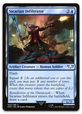 Sicarian Infiltrator #25 (NM) Warhammer 40,000 40K Magic MTG - Image 1 of 2