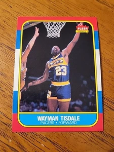 1986-87 Fleer - Wayman Tisdale #113 (RC) Pack Fresh - Picture 1 of 7