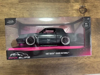 Novo Pink Slips 1987 Buick Grand National escala 1/24 - Jada carro fundido em perfeito estado - Imagem 1 de 4