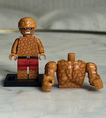 Lego Fantastic 4 The Thing minifigura impressa personalizada Fantastic Four shorts vermelhos - Imagem 1 de 3