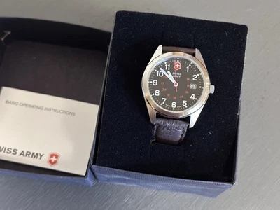 Vintage 90s Swiss Army Garrison Watch Victorinox 241083 - 40mm Deadstock New - Image 1 of 4