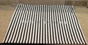 Henri Bendel Centennial Stripe Logo Dust Bag Drawstring 23x23 - Picture 1 of 3