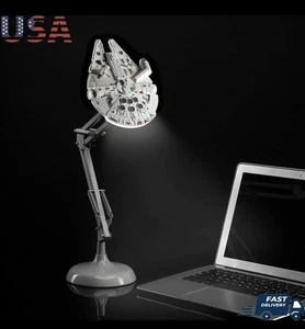 Star Wars Millennium Falcon Schreibtischlampe beweglich leuchtet ohne Karton - Bild 1 von 8