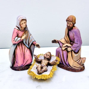Vintage Moraduzzo Nativity Jesus Mary Joseph Landi 97862 Made in Italy Set - Picture 1 of 14