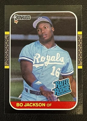 1987 Donruss #35 Бо Джексон дебютант RC почти как новый Kansas City Royals HOF - Изображение 1 из 2