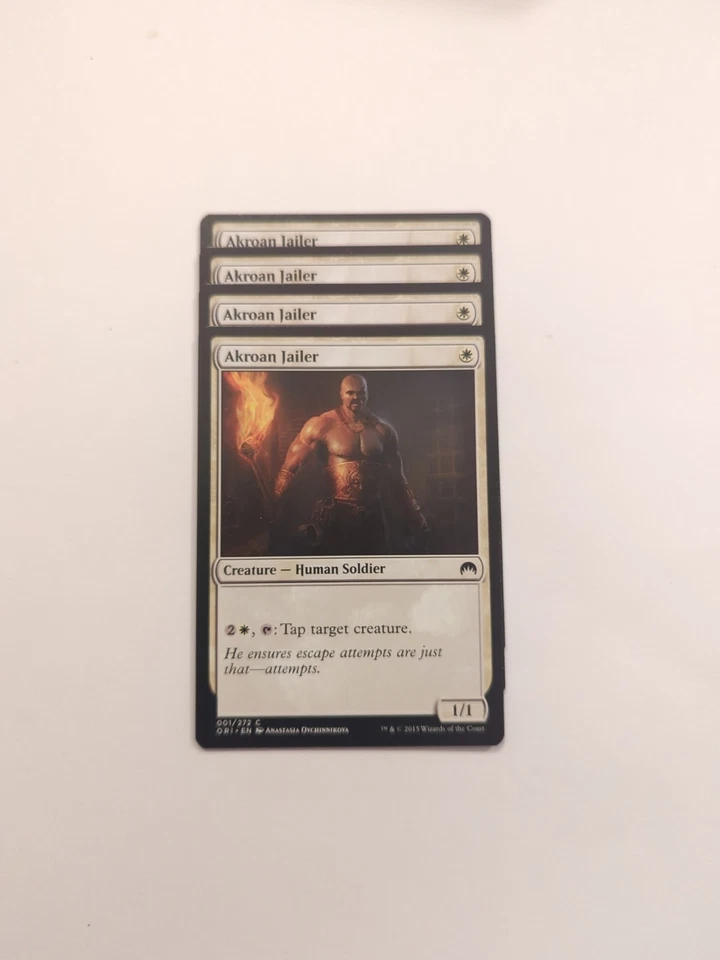 (4) Akroan Jailer *PLAYSET* Magic Origins Regular NM MTG - Image 1 of 1