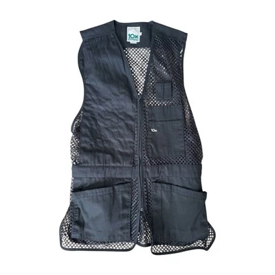 10X USA Made Men’s XL Mesh Hunting Outdoor Vest Black Utility Pockets Breathable - Image 1 of 3