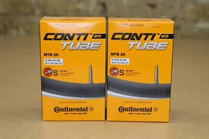 Two (2) Pack Continental 26 x 1.75, 1.9, 2.3, 2.5 Inner Tubes 42mm Presta Valve - Picture 1 of 6