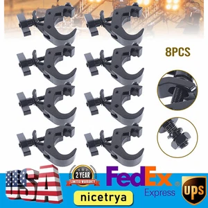 8er-Pack 330 Pfund Schwerlast Bühnenbeleuchtung Klemmen DJ Licht Traversenklemme Set schwarz - Bild 1 von 12