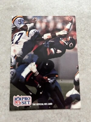 1991 Pro Set NFL Hall of Fame Photo Contest #716 Jim Harbaugh Chicago Bears - Image 1 of 2