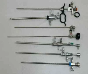 7Pc Laparoscopic Working Element TURP Set 4mm 30 degree Sheath Instruments Set - Picture 1 of 4