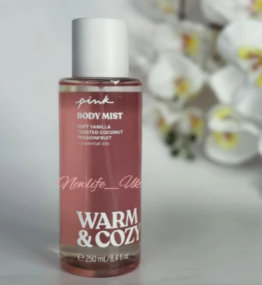 VICTORIA'S SECRET PINK Warm and Cosy Fragrance Body Mist 250ml Brand New
