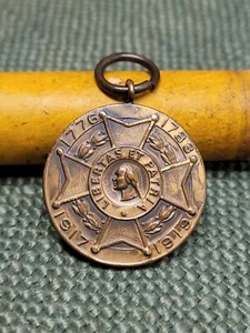 WW1 Medaglia di Servizio Città con Nome/Medaglia Vittoria Figli della Rivoluzione Americana... - Foto 1 di 24