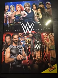 WWE 2016 Official Event Program Mint Condition With Poster - Picture 1 of 3