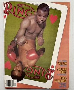 DEZ 1981 The RING Boxing Mag Sugar Ray Leonard / Robinson: Marvin Hagler Poster - Bild 1 von 4