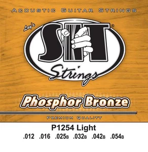 S.I.T. Strings P1254 - Phosphor Bronze Acoustic Guitar Strings Light (12-54) - Picture 1 of 1