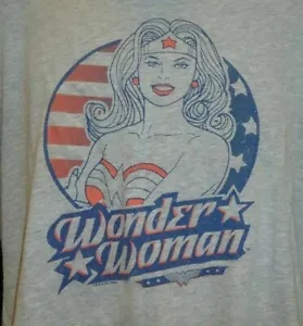 Wonder Woman Vintage Look juniors T shirt Gray Large from DC Comics - Picture 1 of 3