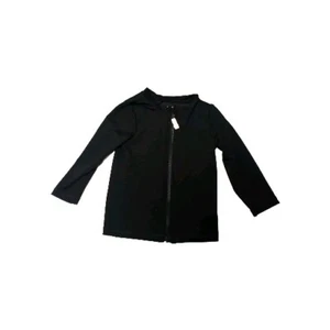 Cat & Jack Toddler 2T Full Zip Rash Guard UPF 50+ Swim Shirt Black - Picture 1 of 9