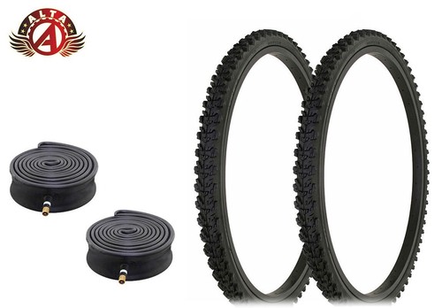 Alta Bicycle Tire Duro 24 X 2.00 Bike Tire All Black, Vintage Smooth Tread Style
