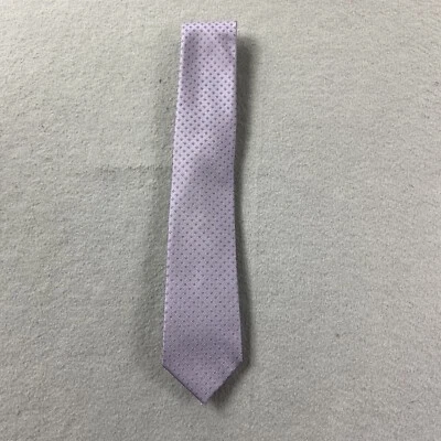 Corbata Calvin Klein Para Hombre Púrpura Mirco Cuadrada Limpia Mezcla Seda Foto 1 de 4