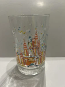 DISNEY WORLD 25th Anniversary Glass Remember The Magic McDonald's Donald Duck - Picture 1 of 4