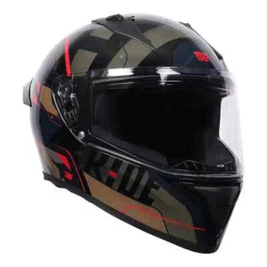 ROYAL ENFIELD GENEUINE ( DOT CERTIFIED ) ROADSTER GEO CAMO FACE HELMET - BROWN - Picture 1 of 7