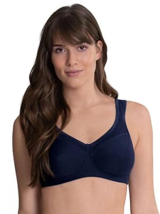 Sujetador de algodón ANITA JANA 5427 talla 75-120 B-I en azul marítimo - Imagen 1 de 4