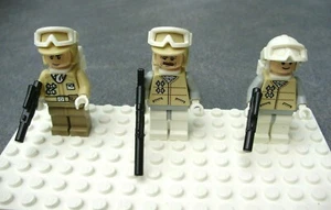 MINIFIGURAS LEGO STAR WARS: HOTH REBEL, OFFICER & REBEL TROOPER con BLÁSTERS - Imagen 1 de 5