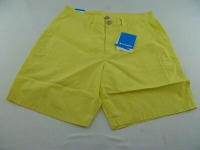 NUEVO Pantalones Cortos Para Hombre Columbia Washed Out, Amarillo 32" Foto 1 de 4