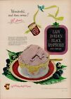 1951 Dairy Ice Cream Lady Borden 50s Vintage Print Ad Black Raspberry Elsie Cow