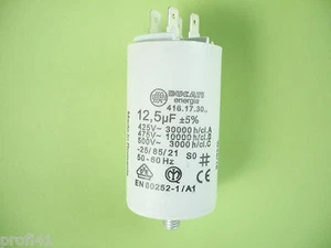 Kondensator Motorkondensator Betriebskondensator Ducati 12,5µF 12,5uF 425V - Bild 1 von 3