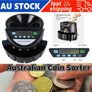 Australian Coin Sorter LED DIS Automatic Electronic Counter Machine AU - Picture 1 of 11