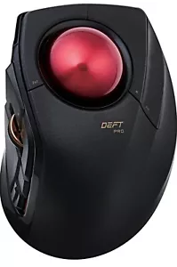 ELECOM DEFT PRO Trackball Mouse 2.4GHz Wireless Finger Control 8-Button Function - Picture 1 of 14