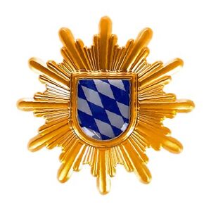 Mützenstern Polizei Bayern gold