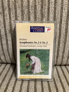 Brahms Symphonies No. 2 & No. 3 Cleveland Orchestra Cassette Tape Sony Classics - Picture 1 of 2