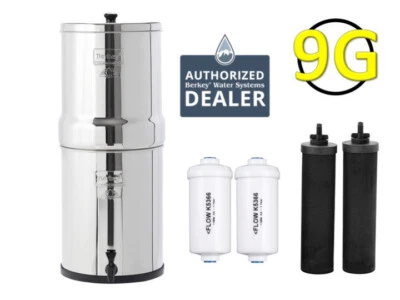Royal Berkey Water Filter w/ 2 Black Berkey Elements & 2 Berkey Fluoride - NEW - Image 1 of 4