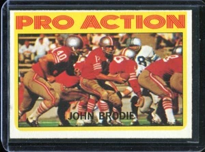 1972 Topps Football # 124 John Brodie In Action (EX-MT) Excellent to Mint - Picture 1 of 2