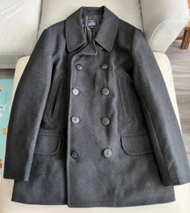 J. Crew Men’s Wool Blended Pea Coat - Size L - MRSP$590 - Picture 1 of 6