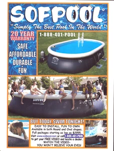Sofpool Best Pool in the World Kids Swimming Elephant Easy Vintage Print Ad 2003 - Picture 1 of 4