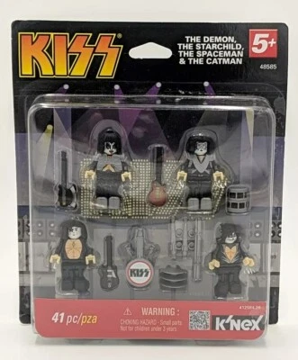KISS 2012 K'NEX Figures - The Demon The Starchild The Spaceman The Catman -  - Image 1 of 4