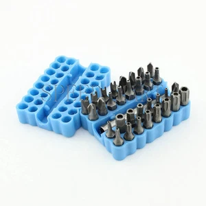 Juego de 33 destornilladores de broca Torx a prueba de manipulaciones de seguridad caña con soporte hexagonal estrella - Imagen 1 de 5