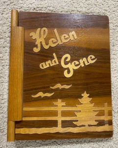 Wooden Photograph Album, from the 50's, Vintage - Picture 1 of 10