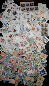 Gros lot de timbres vrac MONDE oblitérés #B