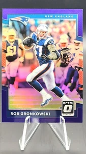 /50 Rob Gronkowski 2017 Donruss Optic Purple Prizm SSP New England Patriots NFL - Bild 1 von 2