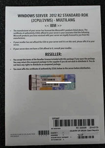 Microsoft Windows Server 2012 R2 Standard 64 Bit neu OVP incl DVD Orginal NO ESD - Bild 1 von 2