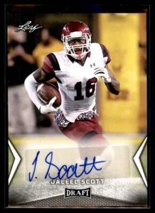 Jaleel Scott 2018 Leaf Draft RC Autograph Rookie Auto #BA-JS1 New Mexico State - Picture 1 of 2