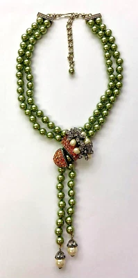 HSN Heidi Daus "Flor de Naranja" Collar Gota Cuentas  Foto 1 de 4