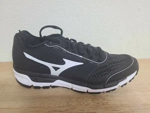 Mizuno Women's Softball Running Trainer Black White J1GL161925 Lace Up Size 6.5 - Picture 1 of 5