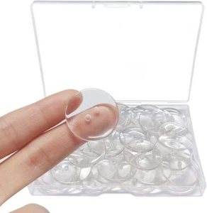 50Pcs Buttons 2 Hole, Resin Clear for 1 inches, Clear,Transparent - Picture 1 of 7