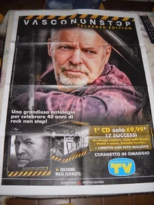 LOCANDINA POSTER MANIFESTO VASCO ROSSI NON STOP RELOADED EDITION N. # 1 !!! - Imagen 1 de 1